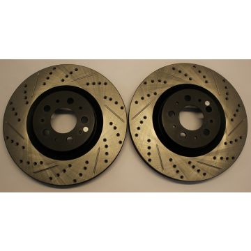 BREMSESKIVE FORAN S60R V70R 330MM. BORR OG SLISS.pris for 2.