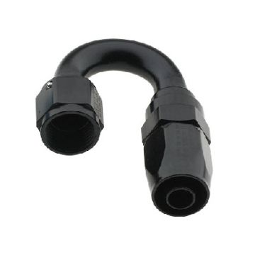 AN12 X 180 PRO-FLOW HOSE END BLACK