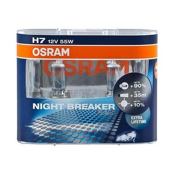 LYSPÆRE H7 NIGHT BREAKER 90% STERKERE LYS