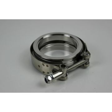 EKSOS 3" V-BAND SATS,2 FLENSER OG EN KLEMME Rustfri