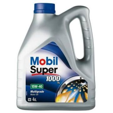 OLJE MOBIL SUPER 1000 15W40 MOTOROLJE  4 LITER KANNE