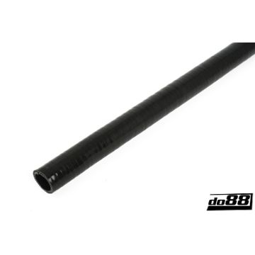 SILIKONSLANGE SVART FLEXIBEL GLATT 1,25'' (32MM)