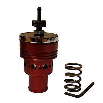 SR25 HOT RED DUMPVALVE FOR 25 MM HOSE EXTRA SPRING INCLUDED