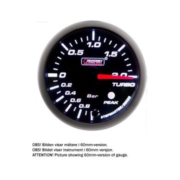 PROSPORT-S 52MM ELECTRONIC BOOST GAUGE WITH SENDER PEAK/WARNING 20BAR