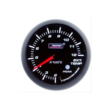 PROSPORT-S 60 MM ELECTRONIC EXHAUSTTEMP GAUGE WITH SENDER PEAK/WARNING