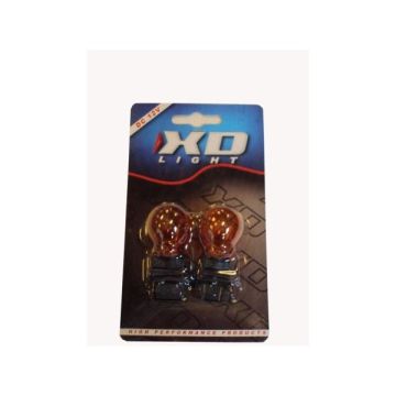 X-D LIGHT T20 21W 12V ORANGE AMBER PLASTIC BASE -PAIR