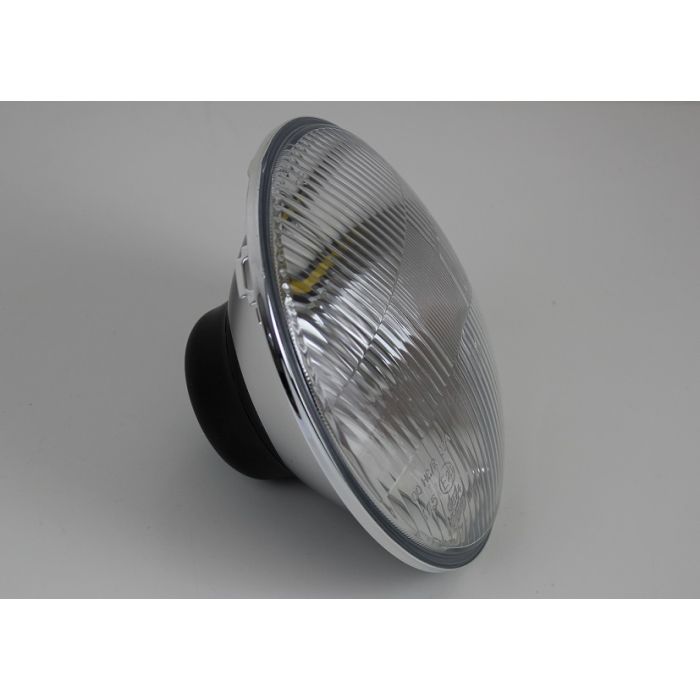Hovedlampe 7" (syv tommer)Classic buet glass H4 u/park