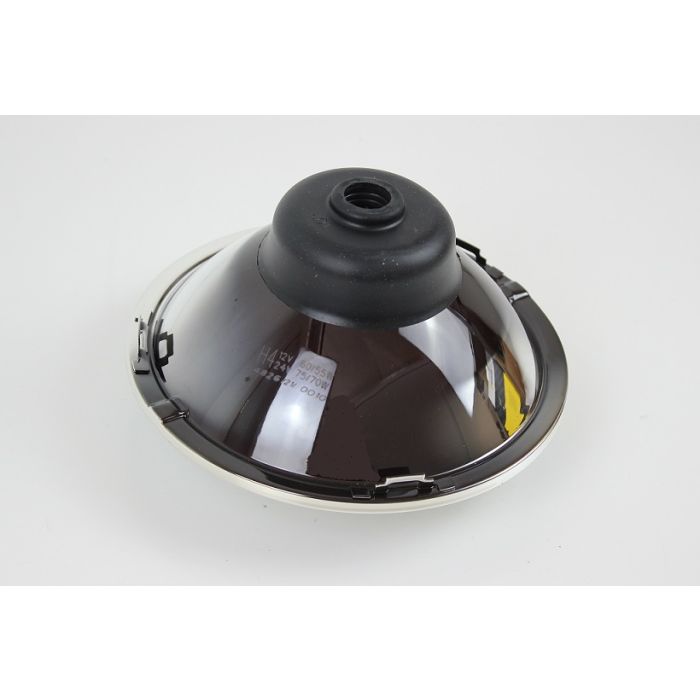 Hovedlampe 7" (syv tommer)Classic buet glass H4 u/park