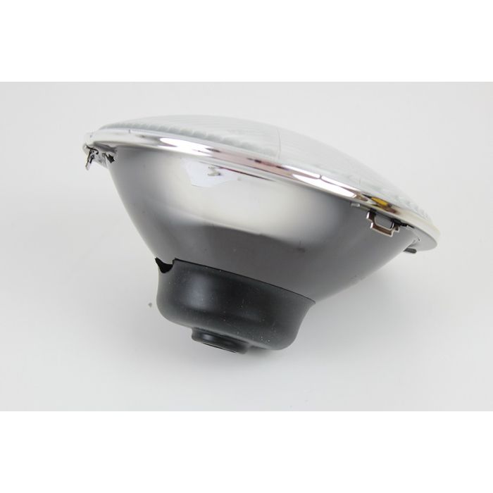 Hovedlampe 7" (syv tommer)Classic buet glass H4 u/park