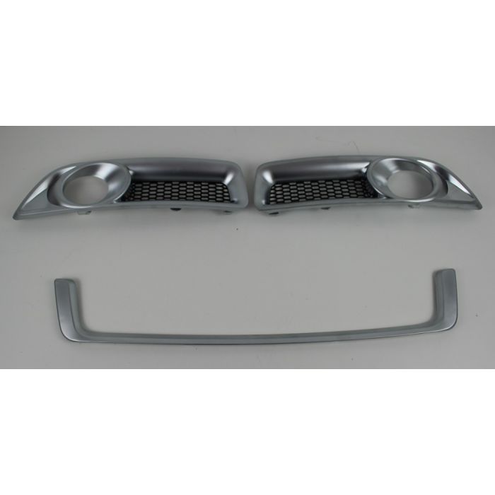 Spoilerlys/foglamp rammer i mattcrom V70 08-13  sett h+v