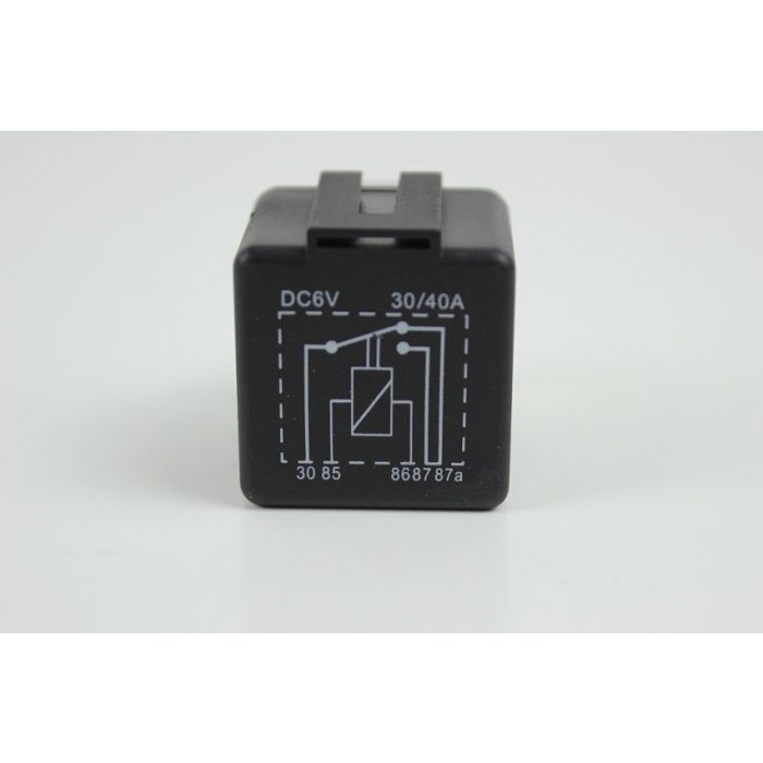 Rele 6 Volt 5 polet universal . 30amp