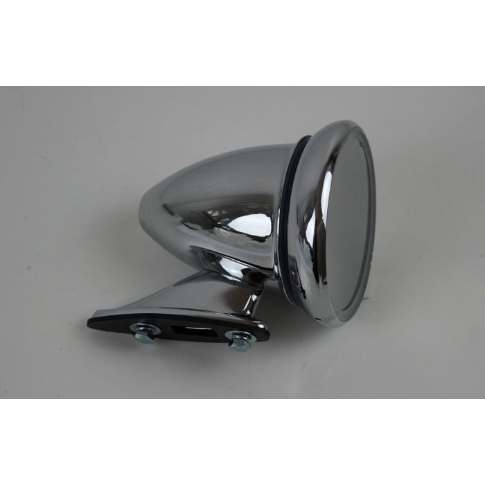 Speil sport/race classic , konvekst glass, crom, bullet type