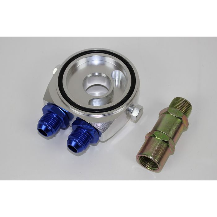 OLJE ADAPTER PLATE AN8 MED NIPPLER 2X INNGANG FOR GIVER 1/8.