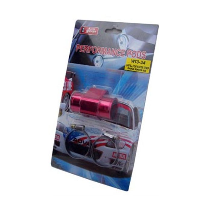 RED WATERTEMP SENDERMOUNT FOR 34MM WATERHOSE