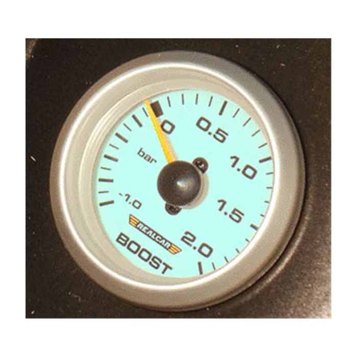 R-PERFORMANCE 52MM 20 BAR BOOSTGAUGE BLUE ELECTROLIGHT WITH HOSE KIT
