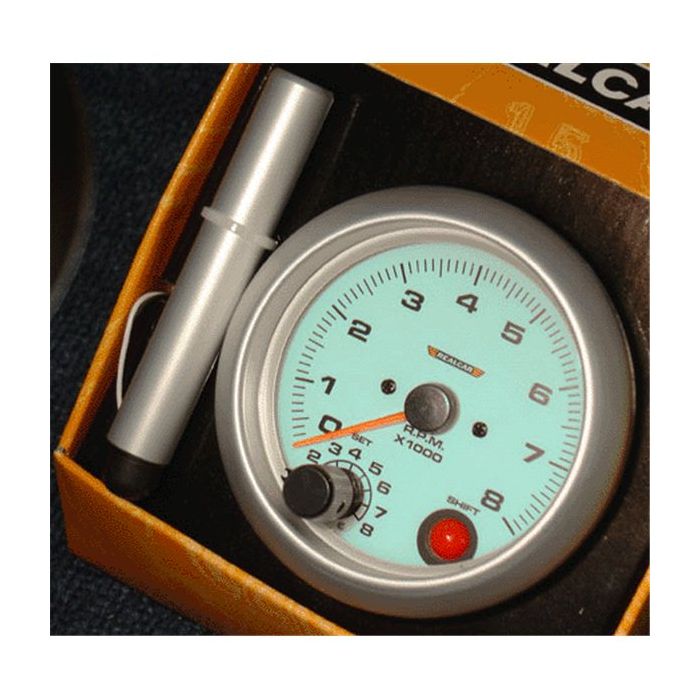 R-PERFOR. 95MM TACHO/8000 RPM GAUGE BLUE ELECT. SHIFTLIGHT 4/6/8 CYL.