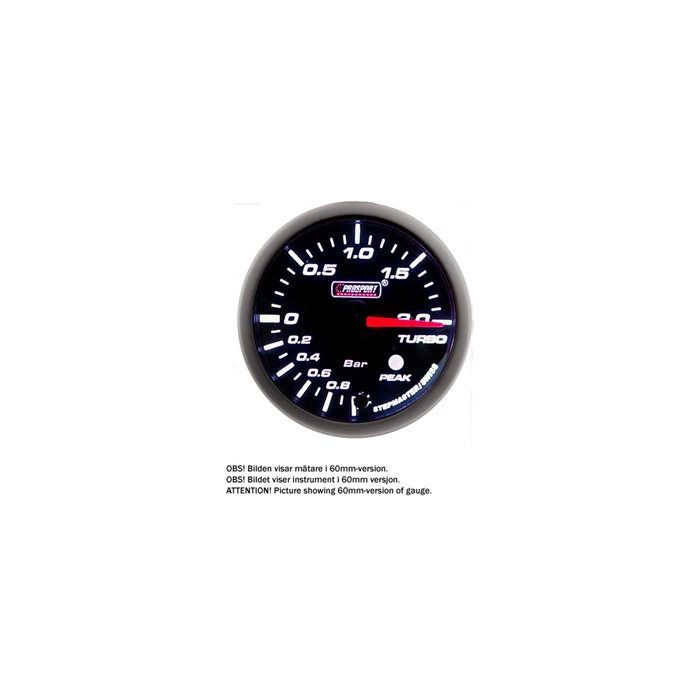 PROSPORT-S 52MM ELECTRONIC BOOST GAUGE WITH SENDER PEAK/WARNING 20BAR