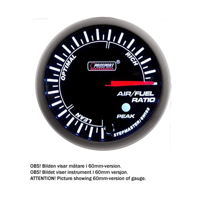 PROSPORT-S 52 MM ELECTRONIC LAMBDA GAUGE WITH PEAK/WARNING