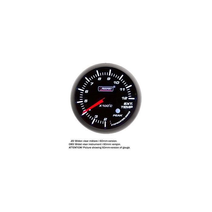 PROSPORT-S 52 MM ELECTRONIC EXHAUSTTEMP GAUGE WITH SENDER PEAK/WARNING