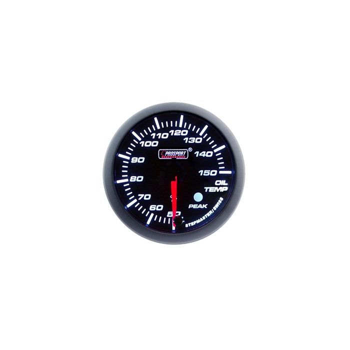 PROSPORT-S 60 MM ELECTRONIC OILTEMP GAUGE WITH SENDER PEAK/WARNING