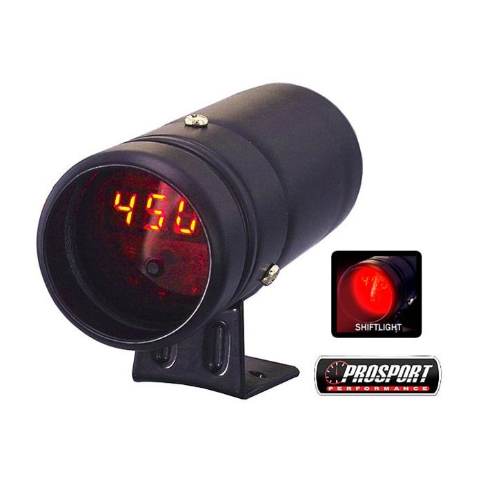 R-PERFORMANCE SHIFTLIGHT WITH INTEGRATED DIGITAL TACHOMETER BLACK