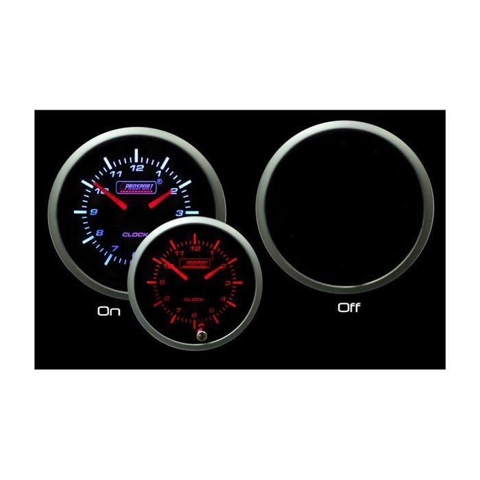 PROSPORT-S 52MM ELECTRONIC CLOCK (RED OR WHITE LIGHT)