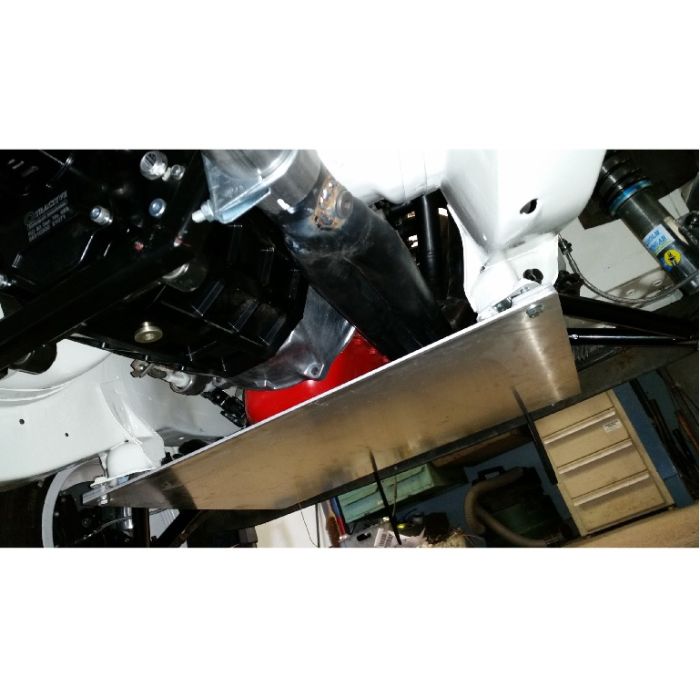 Beskytelseplate/Skliplate for motor 740/940 i aluminium