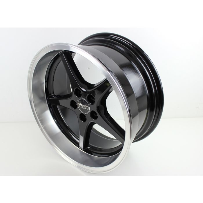 Felg Alu 8,5x18 5x108 ET6 Sort/blank Ocean, Kjent Som MK18