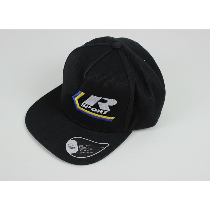 Caps R-sport svart tekstil, flat skjerm, universal