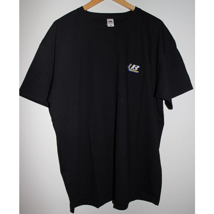 T-Skjorte R-sport  sort m/merke, Large, solid type
