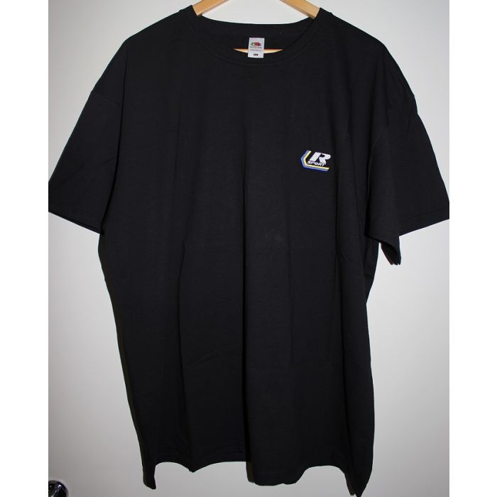 T-Skjorte R-sport  sort m/merke, Large, solid type