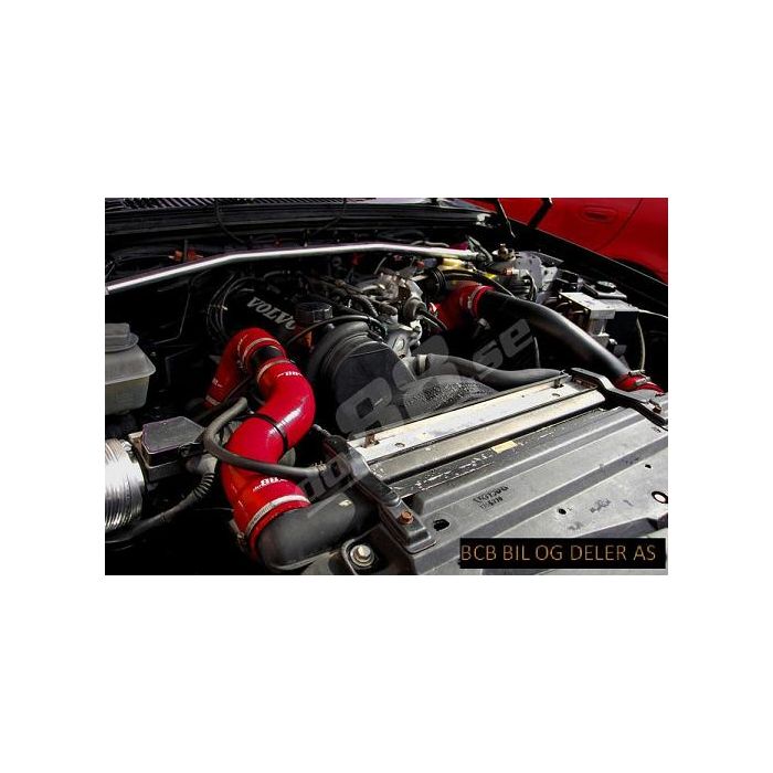 SILIKONSLANGE KITT TIL INTERCOOLER 700/900 UTEN AC  RØD