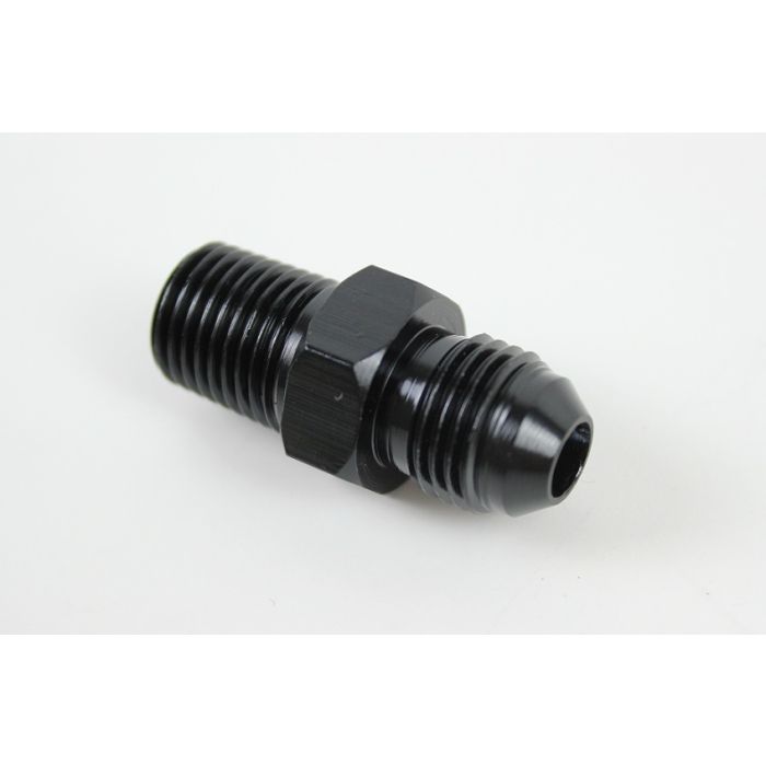 AN6 til 1/4 NPT overgang  7mm innvendig  Svart
