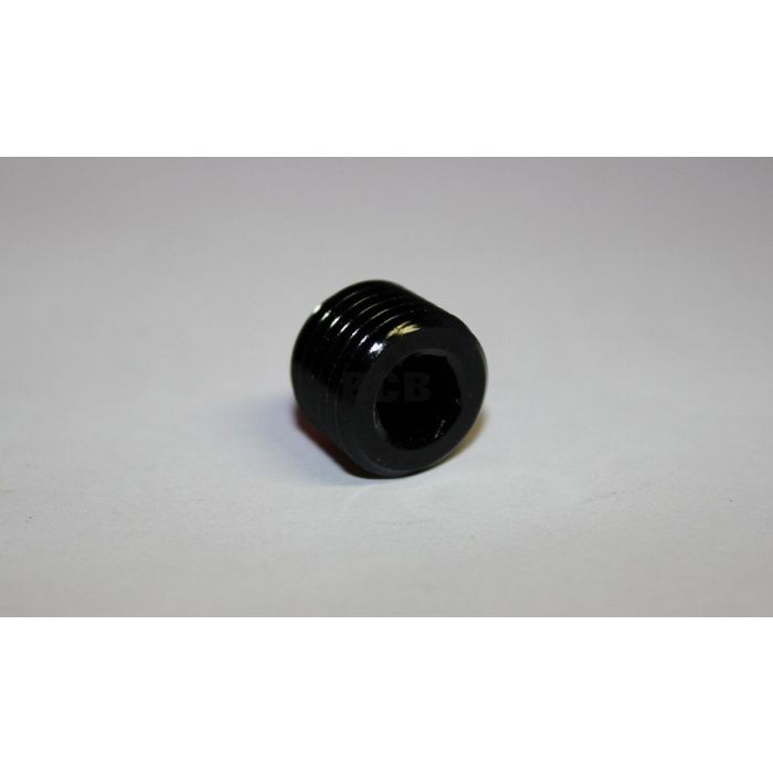 PLUGG NPT 1/4" SVART. ALU.
