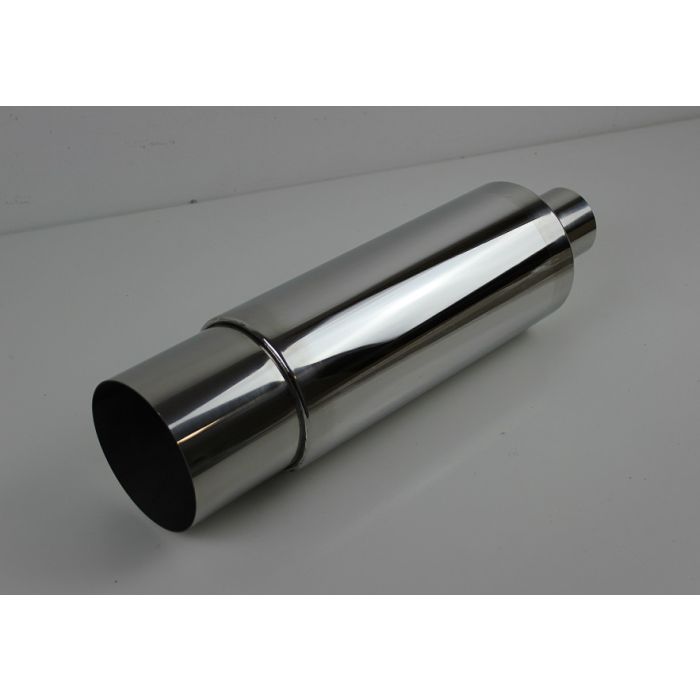 Eksos endepotte i rustfri 2,5"(63mm)inn og 4,5" Ut