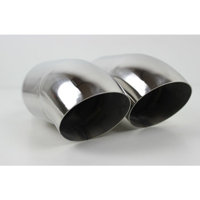 Eksos enderør 3"(76mm)inn og 2X3"(76mm)ut, 29cm lang