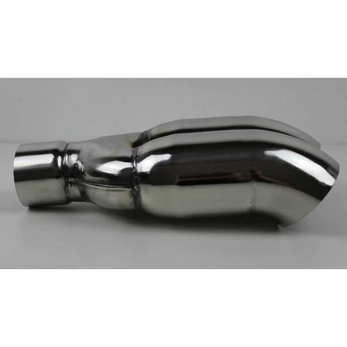 Eksos enderør 3"(76mm)inn og 2X3"(76mm)ut, 29cm lang