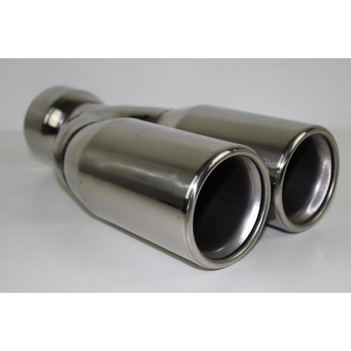 Eksos enderør  3"(76mm) rakt ut, 3"(76mm) inn, 26cm lang