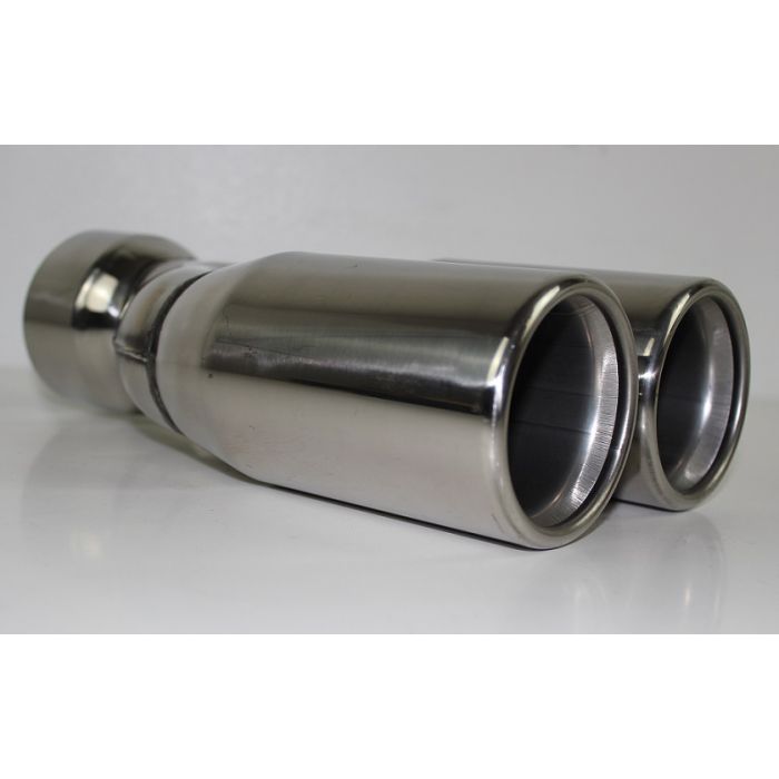 Eksos enderør  3"(76mm) rakt ut, 3"(76mm) inn, 26cm lang