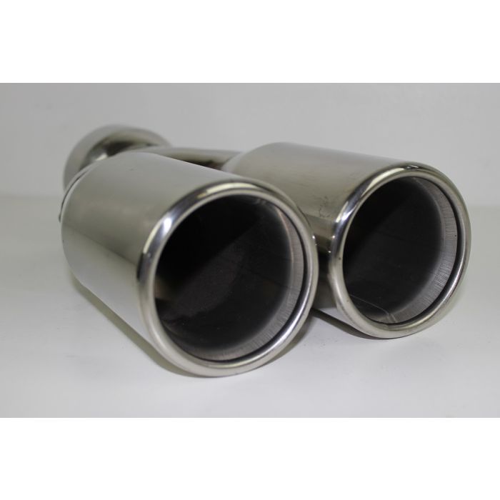 Eksos enderør  3"(76mm) rakt ut, 3"(76mm) inn, 26cm lang