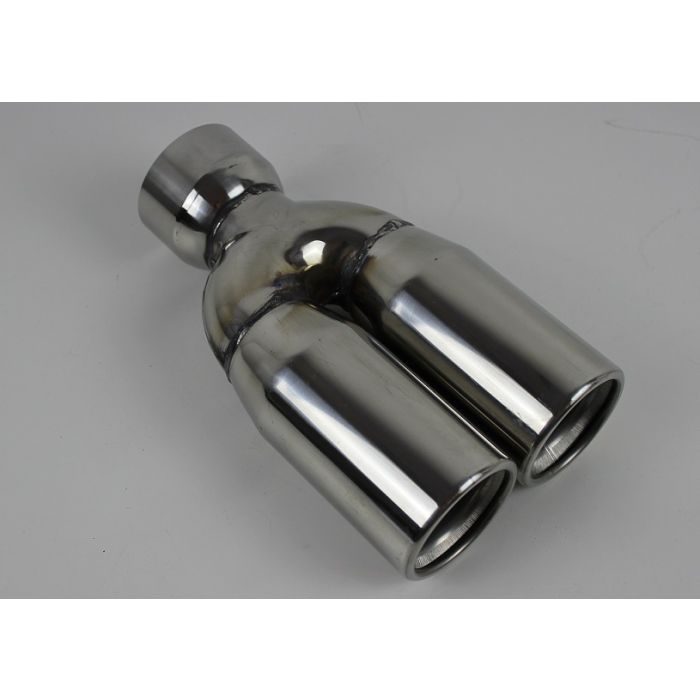 Eksos enderør  3"(76mm) rakt ut, 3"(76mm) inn, 26cm lang