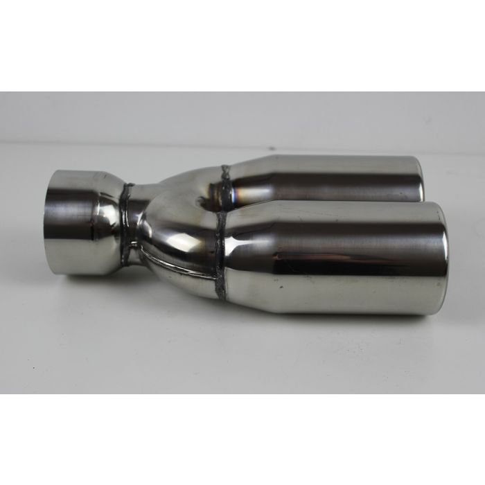 Eksos enderør  3"(76mm) rakt ut, 3"(76mm) inn, 26cm lang