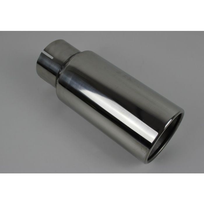 Eksos Enderør 3"(76mm)Inn og 4"(100mm)Ut, 25cm Lang