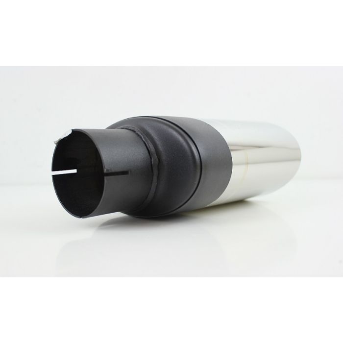 Eksos enderør 2,5"(64mm) inn ,90/140mm ut, 25cm lang