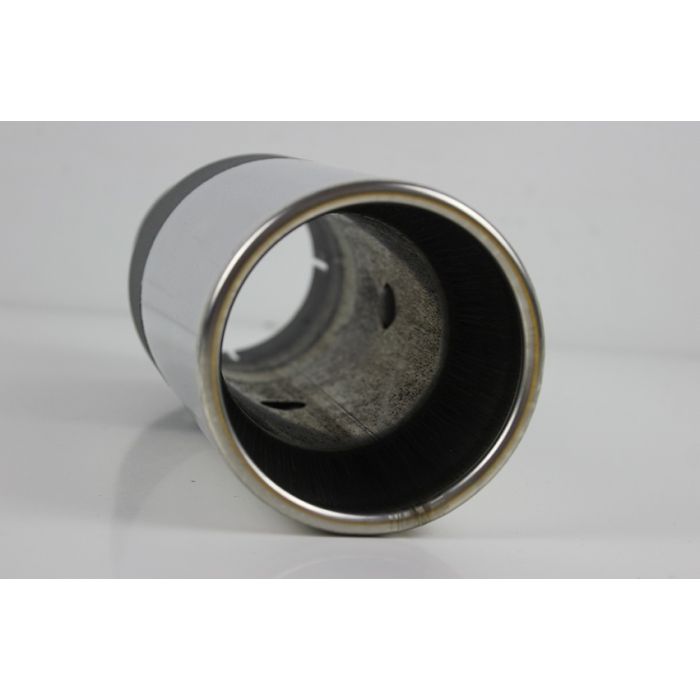 Eksos enderør 3"(76mm) inn og 100mm ut, lengde 25cm rustfri
