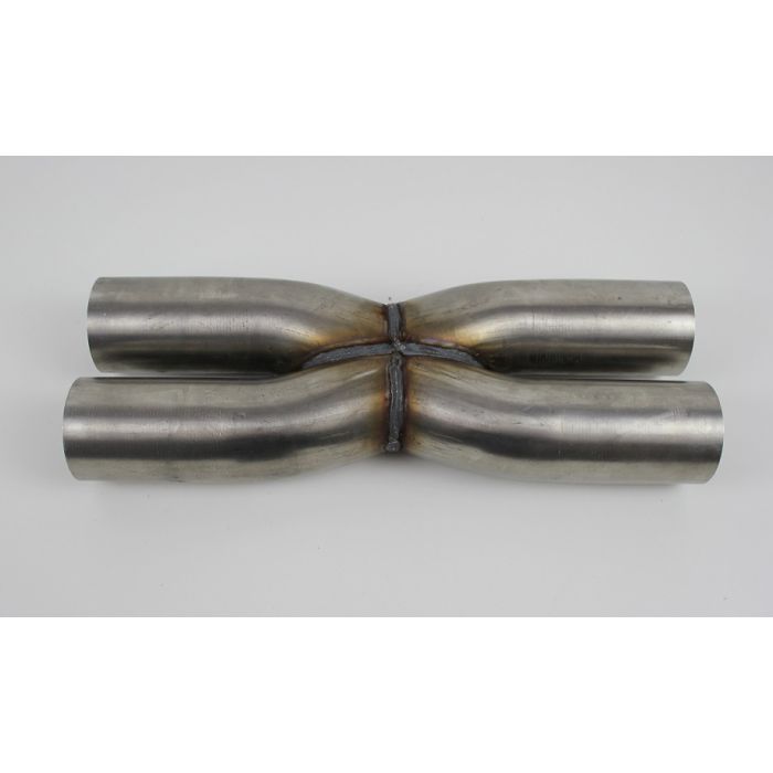 Eksos X pipe 4x2,5" so går sammen i midten Rustfri type