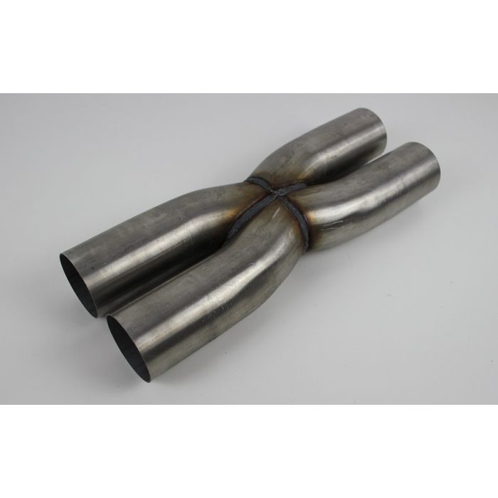 Eksos X pipe 4x2,5" so går sammen i midten Rustfri type