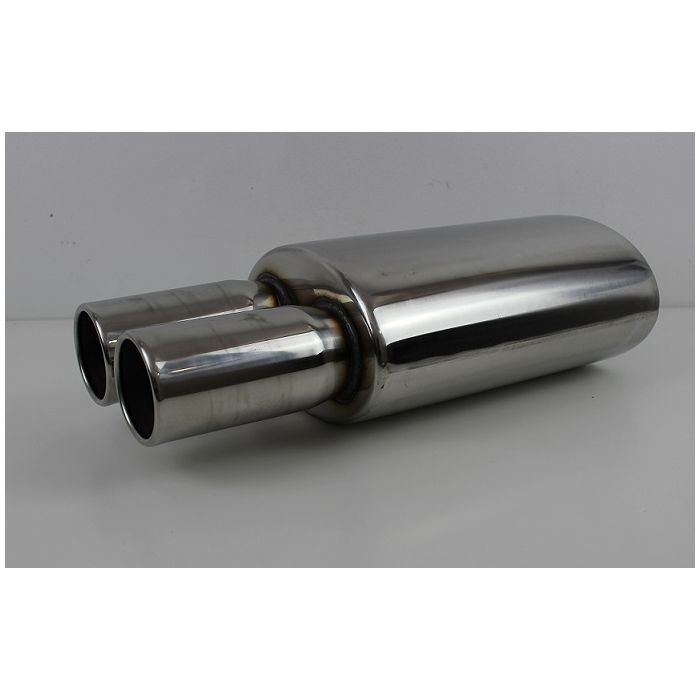 EKSOS ENDEPOTTE RUSTFRI INN 3"(76MM) UT 2X3"(2X76MM)