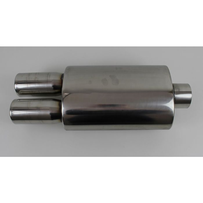 EKSOS ENDEPOTTE RUSTFRI INN 3"(76MM) UT 2X3"(2X76MM)