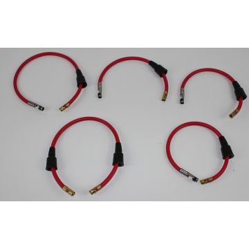 Pluggkabelsett B16 opp til 62  Amazon,PV,Duett  rød kabel